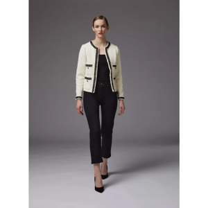 LK Bennett Charlie Tweed Trim Jacket